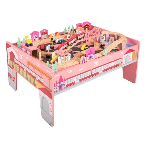 75pc wooden train set - set, with