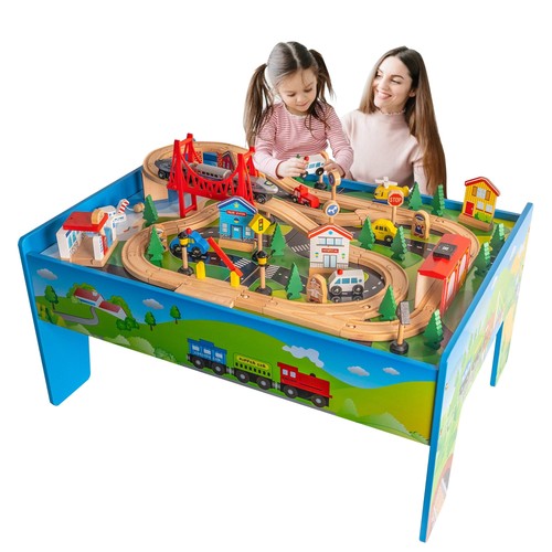 Funpeny wooden train table - wooden,